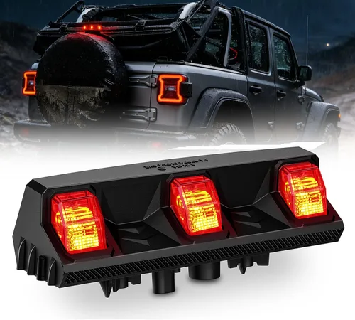Miniatura 11 de Nilight - Tercera luz de freno de montaje alto, luces LED de repuesto para faro trasero, luz trasera de montaje central de cabina Lente ahumada.