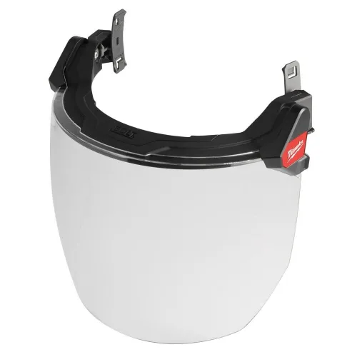 Milwaukee BOLT - Protector facial completo, transparente, compatible con cascos de seguridad y cascos duros, 48-73-1420
