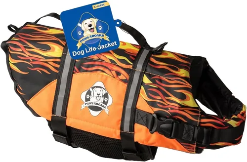Miniatura 44 de Chaleco salvavidas para perros – Chaleco de natación para perros, ajustable, reflectante, cómodo, varios colores, patrones, chaleco de natación