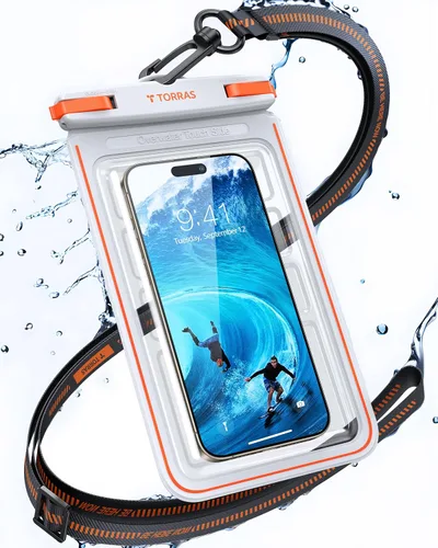 Miniatura 10 de TORRAS IPX8 - Funda impermeable para teléfono flotante, pantalla subacuática táctil, a prueba de agua con cordón para iPhone 17 Pro Max 16 S26, 1