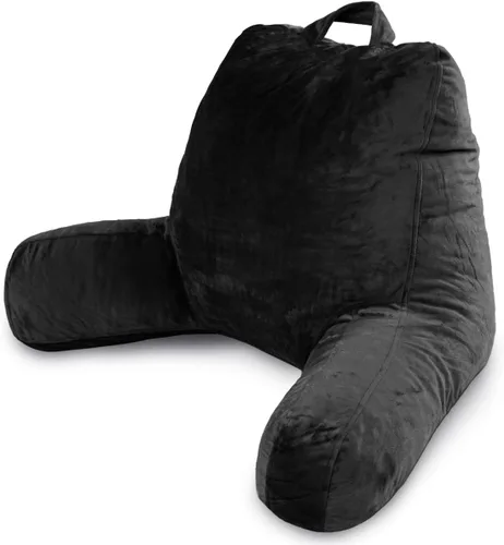 Miniatura 9 de Milliard - Almohada de lectura con brazos, crema, almohada de espalda con espuma viscoelástica triturada para sentarse en la cama - Respaldo