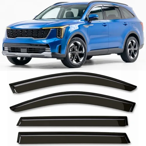 Miniatura 19 de 2016-2021 Protectores de Lluvia Adhesivos para Honda Civic Sedan, Deflectores de Visera Lateral EX EX-L LX Sport Touring, Sombras de Ventilación