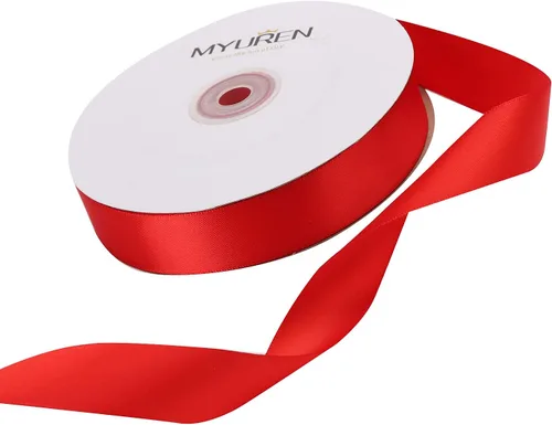 Miniatura 97 de Cinta de satén amarilla de 1 pulgada, cinta de satén sólido de doble cara para envoltura de regalos, bodas, decoración de fiestas, accesorios