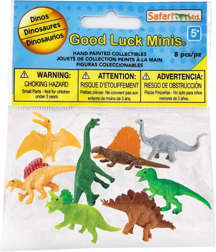Safari Ltd. Dinos Fun Pack - Mini figuras de dinosaurios - Juego de juguetes educativos para niños, niñas y niños a partir de 5 años