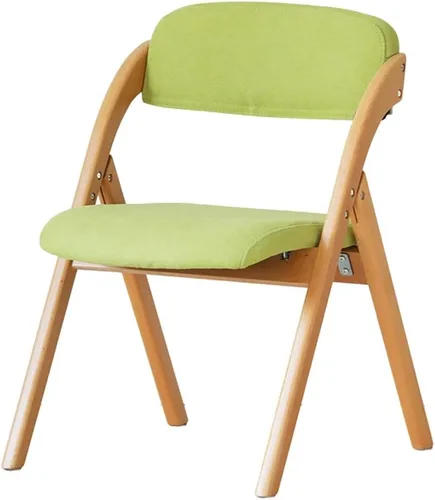 Miniatura 12 de Sillas plegables muebles de madera para restaurante de casa, ordenador de escritorio, cafetería, salón, silla de salón con carga fuerte