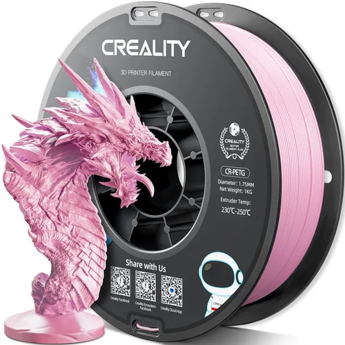 Miniatura 41 de Filamento PETG oficial para impresora 3D Creality de 0.069 in, 2.2 lbs, alta precisión, fuerte dureza, inodoro, mejor flujo, impresión 3D resistente