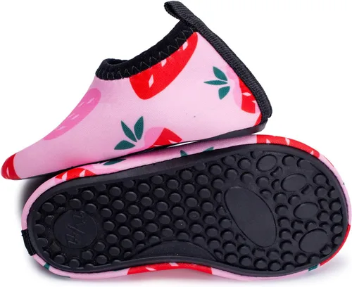 Miniatura 4 de L-RUN Zapatos de agua para bebés, zapatos para caminar descalzos, calcetines acuáticos para bebés, zapatos de natación para playa, piscina, arena