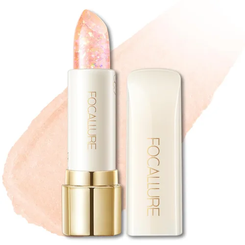 Miniatura 17 de FOCALLURE Lápiz labial brillante hidratante, acabado brillante de perlas, bálsamo labial teñido hidratante con textura cremosa, tinte labial de RD02