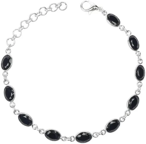 Miniatura 3 de Pulsera de piedras preciosas, pulsera ajustable de enlace, superposición de plata, joyería hecha a mano, bisel, regalo para ella, regalo de Navidad