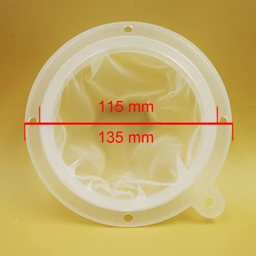 Miniatura 2 de Filtro de vino de malla Filtro de alimentos Jugo Mermelada Café Sedimento Colador para embudo de cocina de 5 pulgadas (filtro 120mesh)