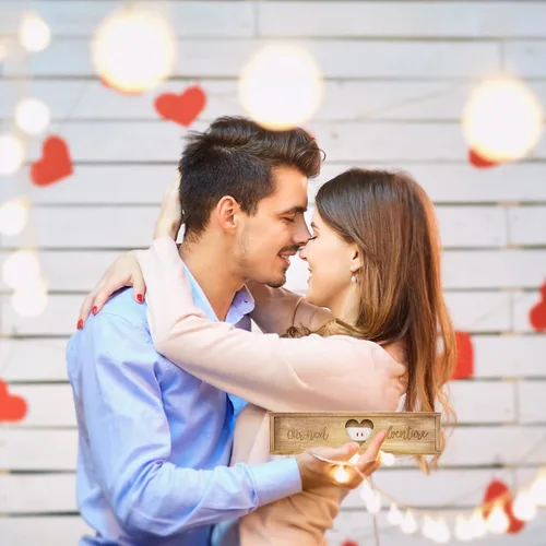 Miniatura 5 de Barydat Caja de regalo de prueba de embarazo, caja de recuerdo, anuncio de embarazo para esposo, anuncios de revelación de bebés de madera, ideas