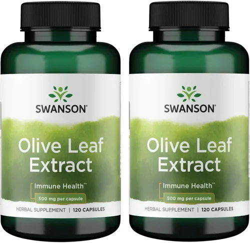 Miniatura 10 de Swanson Extracto de hoja de olivo Suplemento de salud inmune y cardiovascular para adultos que buscan apoyo inmunológico durante todo el año - 20%