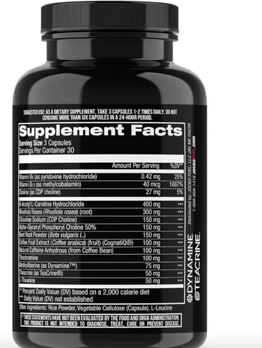 Miniatura 3 de Jocko Fuel Brain Power - Suplementos dietéticos nootrópicos para la memoria y la concentración con L teanina, L carnitina, energía y suplemento