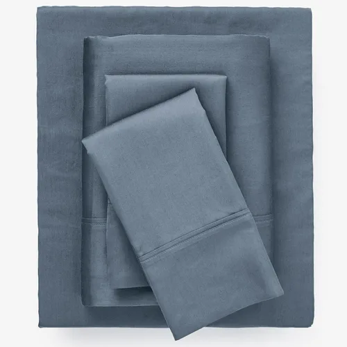 Miniatura 8 de BrylaneHome Bed Tite - Juego de sábanas de 500 hilos, tamaño matrimonial, color gris