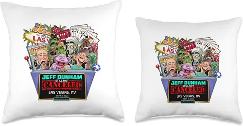 Miniatura 3 de JEFF DUNHAM Las Vegas, NV (2023) - Almohada de 16 x 16 pulgadas, multicolor
