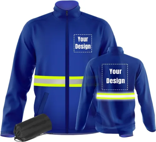 Miniatura 10 de Chaquetas de seguridad ligeras y finas de trabajo reflectantes de alta visibilidad para requisitos particulares su logotipo