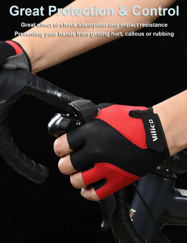 Miniatura 2 de Guantes de ciclismo para hombres y mujeres, guantes de ciclismo para hombres, guantes de ciclismo acolchados, guantes de ciclismo para hombres