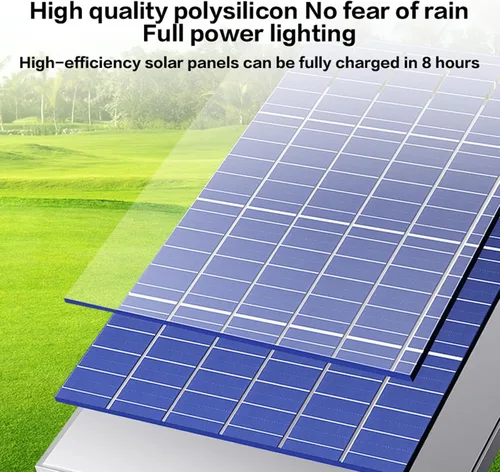 Miniatura 4 de Luz solar para exteriores de 128 LED, IP67 impermeable gran angular luz de pared de inundación, 3 modos (sensor de luz+control remoto+temporizador)