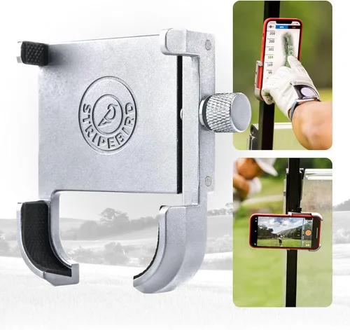 Stripebird - Soporte Magnético Original para Teléfono de Golf - Accesorio para Carrito de Golf - Montura delgada para Smartphone - Almacena y Accede