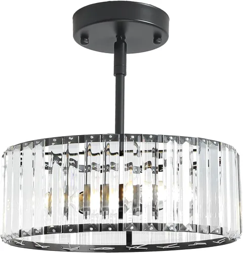Miniatura 15 de 1 Pack Crystal Pendant Lights Kitchen Island,Modern Gold Pendant Light Fixtures,Adjustable Hanging Lighting for Kitchen Island Dining Room Bar Foyer