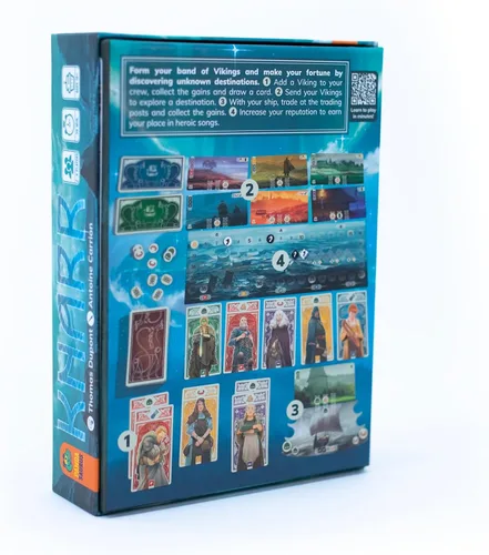 Miniatura 2 de Juego de mesa Knarr: forma la mejor banda de vikingos. Emocionante juego de exploración y estrategia, divertido juego familiar para niños y adultos
