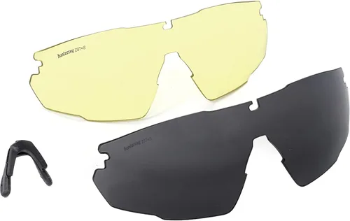 Miniatura 18 de HTS HUNTERSKY Gafas de tiro tácticas balísticas ANSI Z87+UV400 gafas protectoras Negro Claro