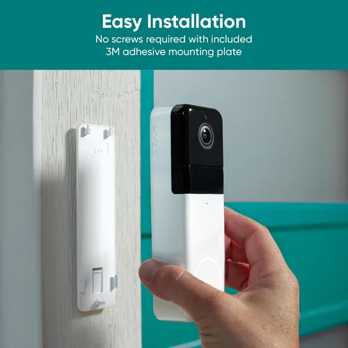 Miniatura 6 de Wyze Timbre de Video Inalámbrico Pro (Timbre Incluido) con Diseño Fácil de Usar, Video HD 1440, Vista 1:1 de Cabeza a Pies