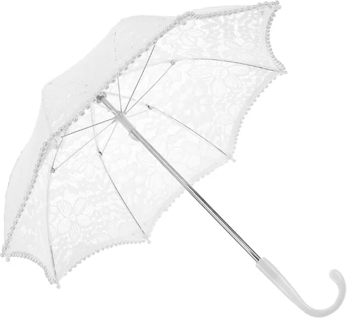 Miniatura 2 de ERINGOGO 2pcs Lace Umbrella Travel Umbrellas Wedding Umbrellas for Rain Bulk Umbrellas Lace Sun Umbrella Mini Lace Umbrella Princess Umbrella Flower