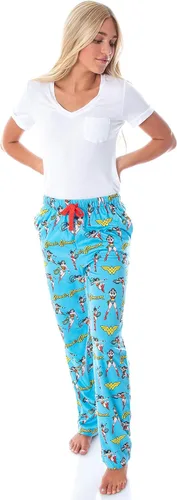 Miniatura 4 de DC Comics - Pantalones de pijama para mujer, diseño vintage de personajes en toda la prenda, para adultos, Vintage Wonder Woman