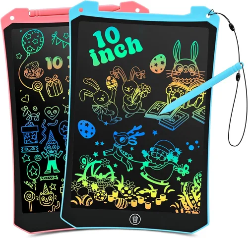Miniatura 10 de EooCoo Juguetes para niños pequeños, tableta de escritura LCD para niños, paquete de 2 unidades, almohadilla de dibujo esencial de viaje para niños