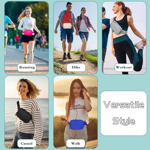 Miniatura 7 de LLYWCM Fanny Packs for Women Men - Belt Bag - Fanny Pack Crossbody Bags for Women - Running Fanny Pack with Adjustable Strap, Cross Body Fanny Pack