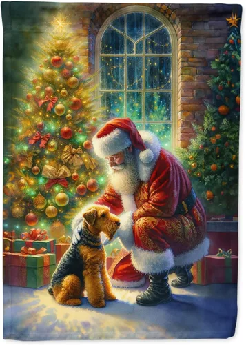 Miniatura 44 de Caroline's Treasures DAC4159CHF - Bandera de casa de Husky siberiano y Papá Noel para porche, grande, para colgar en la pared, poliéster
