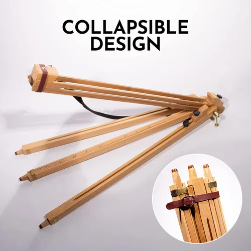 Miniatura 3 de Daler-Rowney St. Paul's Easel – Caballete de madera para artistas profesionales y estudiantes – Soporte de lona seguro para óleo y acuarela