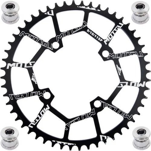 Miniatura 13 de YBEKI Plato de grado profesional 104BCD (30-52T) CNC 7075-T6 Aluminio Narrow-Wide MTB/Carretera Redondo Ovalado Corona de Bicicleta Compatible
