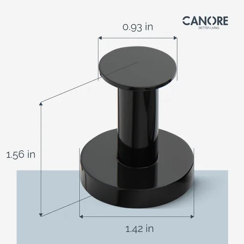 Miniatura 7 de Ganchos de pared adhesivos fuertes, para pegar en el baño, cocina, gancho para toallas, juego de 2 ganchos de metal negro, soporte para toallas