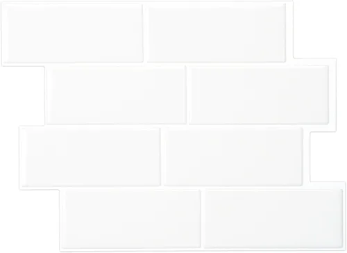 SMART TILES Protector contra salpicaduras para despegar y pegar, 5 hojas de 11.56 x 8.38 pulgadas, adhesivo 3D para cocina, baño, azulejos de pared