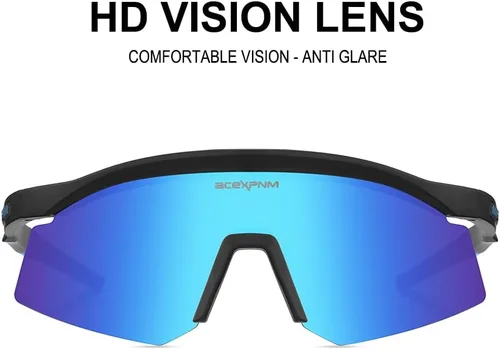 Miniatura 6 de ACEXPNM Gafas de sol para hombres y mujeres, jóvenes, deportes, ciclismo, conducción, pesca, 100% protección UV