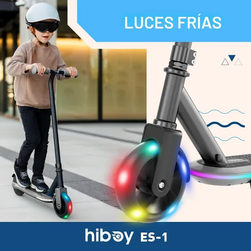 Miniatura 4 de Hiboy ES1 Electric Scooter for Kids Ages 4-10, LED Light-Up Wheels & Side Lights, 5MPH Safe Speed, Easy Control, Safety Kids Scooter, UL Certificate