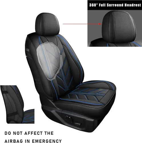 Miniatura 3 de Fundas para Asientos de Camioneta Compatibles con Toyota Tacoma 2005-2023 SR SR5 TRD Off-Road TRD Pro TRD Sport Trall Edición Especial de Cuero