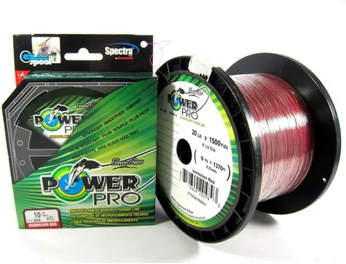 Miniatura 13 de Línea de pesca con costura de fibra Spectra Power Pro Amarillo alta visibilidad
