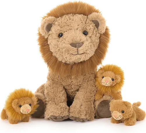 Miniatura 18 de Tezituor Paquete de 6 Pequeños Animales de Peluche a Granel Juguetes de Peluche, Mini Llaveros de Animales de Peluche Lindos de 6" para Niños, Mini