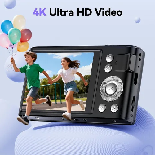 Miniatura 2 de Cámara digital 4K para niños: Cámaras de 48MP para fotografía de adolescentes - Cámara fotográfica con enfoque automático Regalos para niños de 5 a