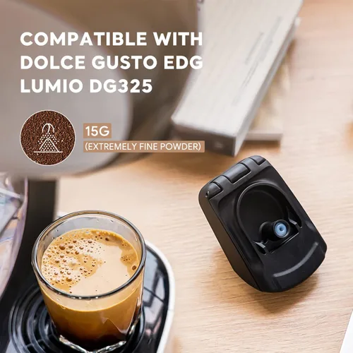 Miniatura 3 de Adaptador de cápsula de café reutilizable, adaptador de cápsula de café recargable, convertidor de cápsulas de café para máquina Dolce Gusto