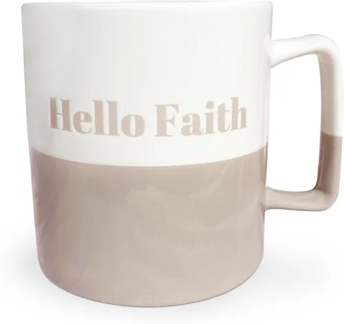 Miniatura 10 de Taza de café de gran tamaño de 22 onzas con cita motivacional Fueled by Jesus – Taza de café extragrande perfecta para regalos – Ideal para té