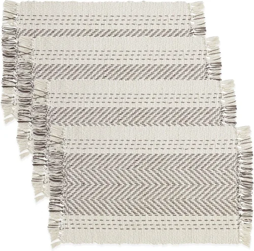 Miniatura 3 de SARO LIFESTYLE Kantha Stitch - Juego de 4 manteles individuales