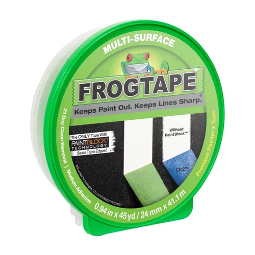 Duck Hc1396748 FrogTape 1396748 Cinta de pintura multisuperficie, 0.94 pulgadas, color verde