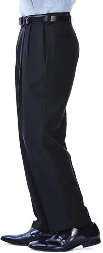 Miniatura 2 de Haggar E-CLO Repreve Stria Pleat Front - Pantalón de vestir para hombre