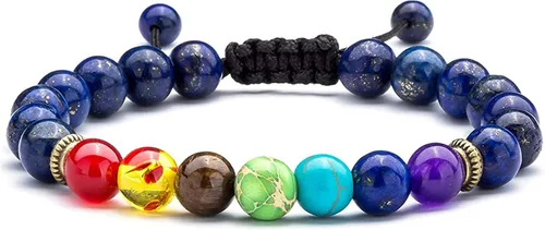 Pulsera para hombre y mujer, 0.315 in, piedra natual de roca natual para hombre y mujer, pulsera difusora de aceite esencial, cuerda trenzada,