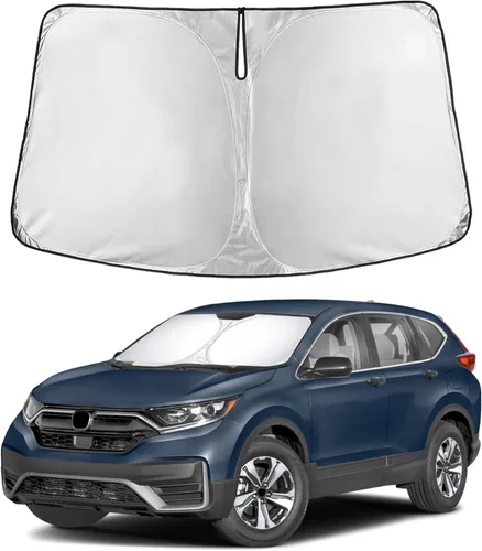 Miniatura 85 de Econour Parasol para parabrisas compatible con Honda Civic 2016-2021, protector de parasol plegable para ventana, bloquea los rayos UV y mantiene tu