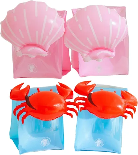 Miniatura 9 de 2 Pack Arm Floaties for Kids - Cute Cartoon Inflatable Pool Arm Floaties Swim Rings, PVC Arm Bands Floater Sleeves for Toddlers Children 3-5-6-12